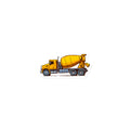 Yellow concrete cement mixer truck Magnet Small