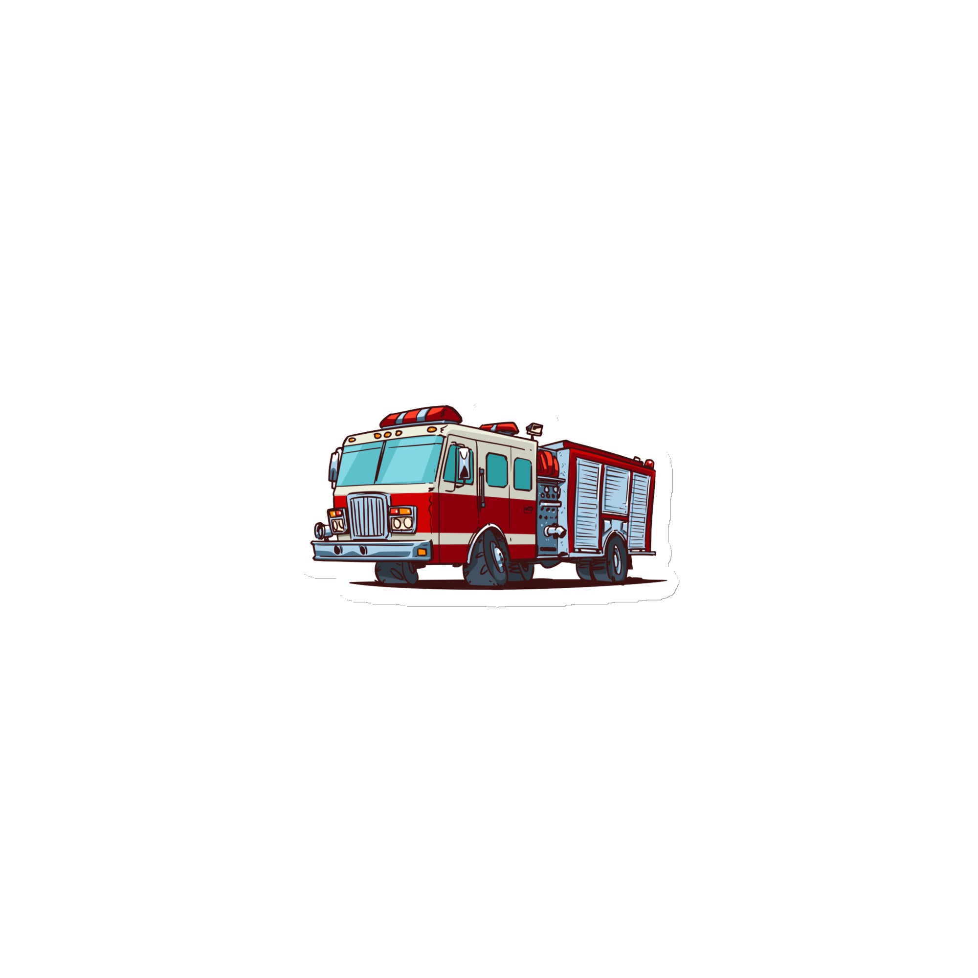 Fire Truck Fridge Magnet Small