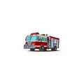 Fire Truck Vinyl Sticker Decal 3x3 decal