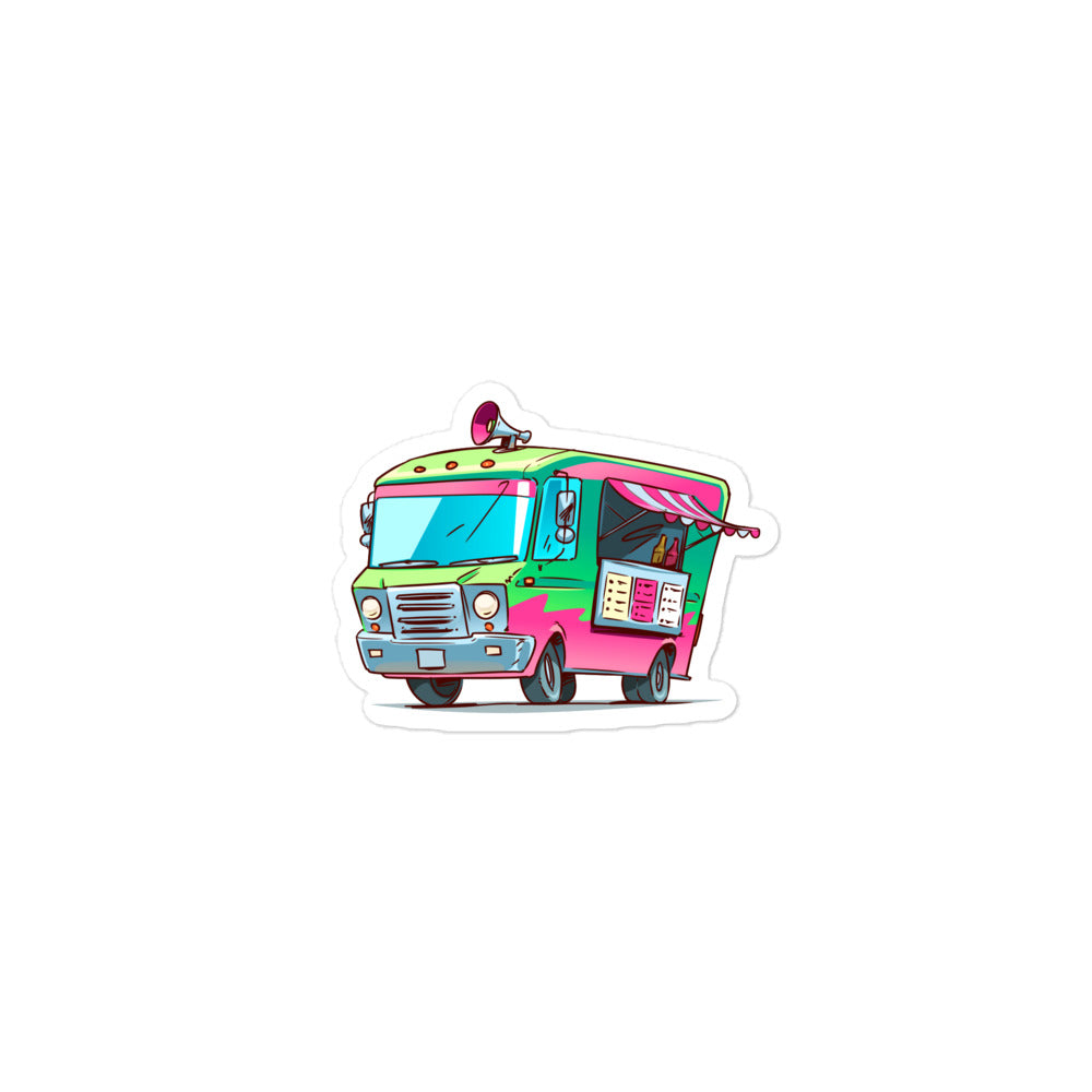 Ice Cream Truck Vinyl Sticker Decal small