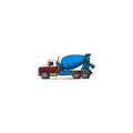 Concrete Mixer Truck Vinyl Sticker Decal small