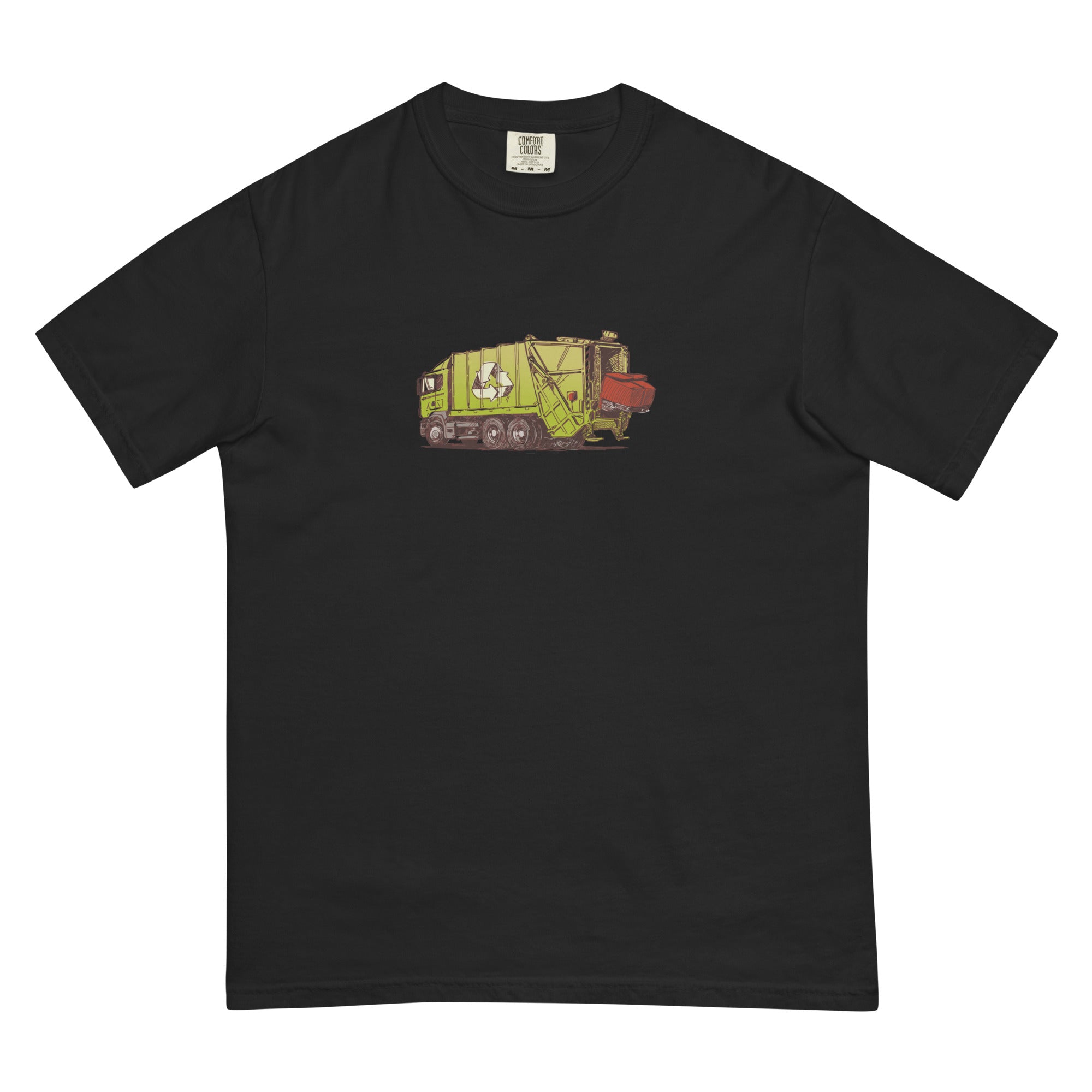 Recycling Garbage Truck T-Shirt Black