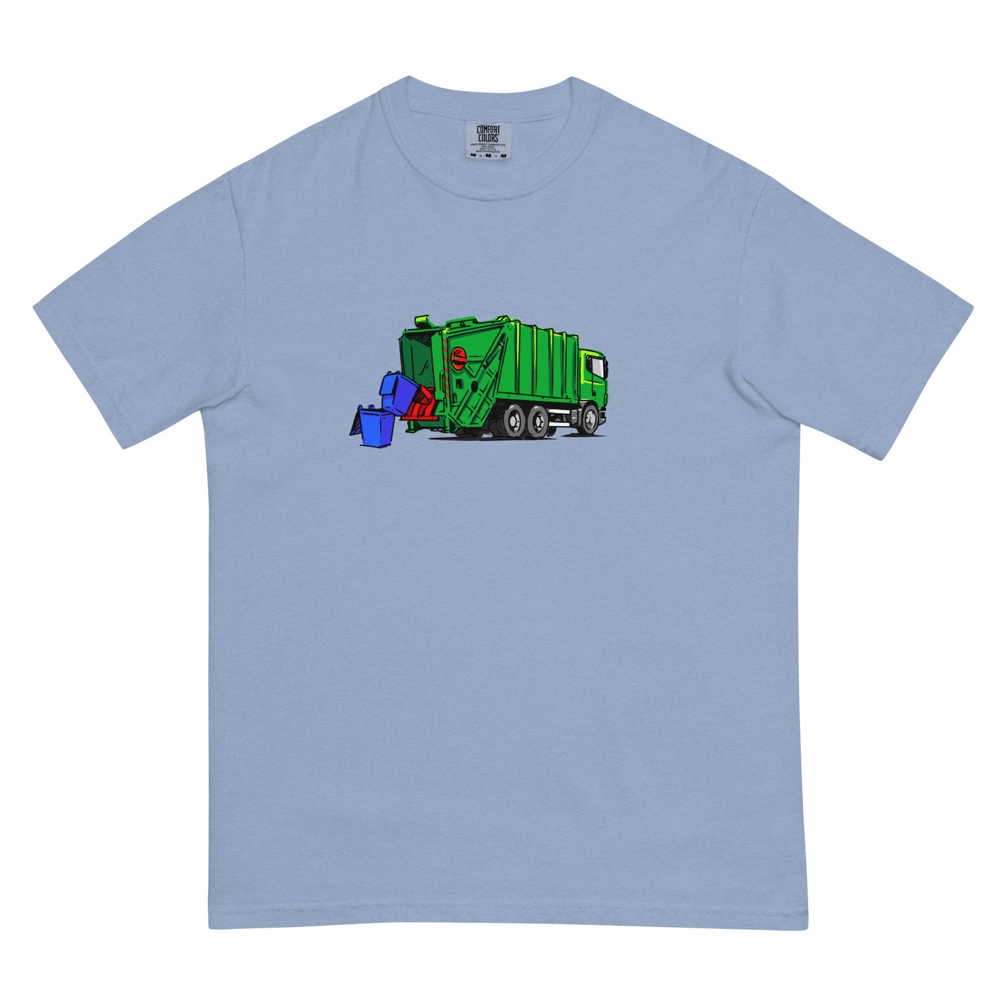 Garbage Truck T- Shirt Washed Denim